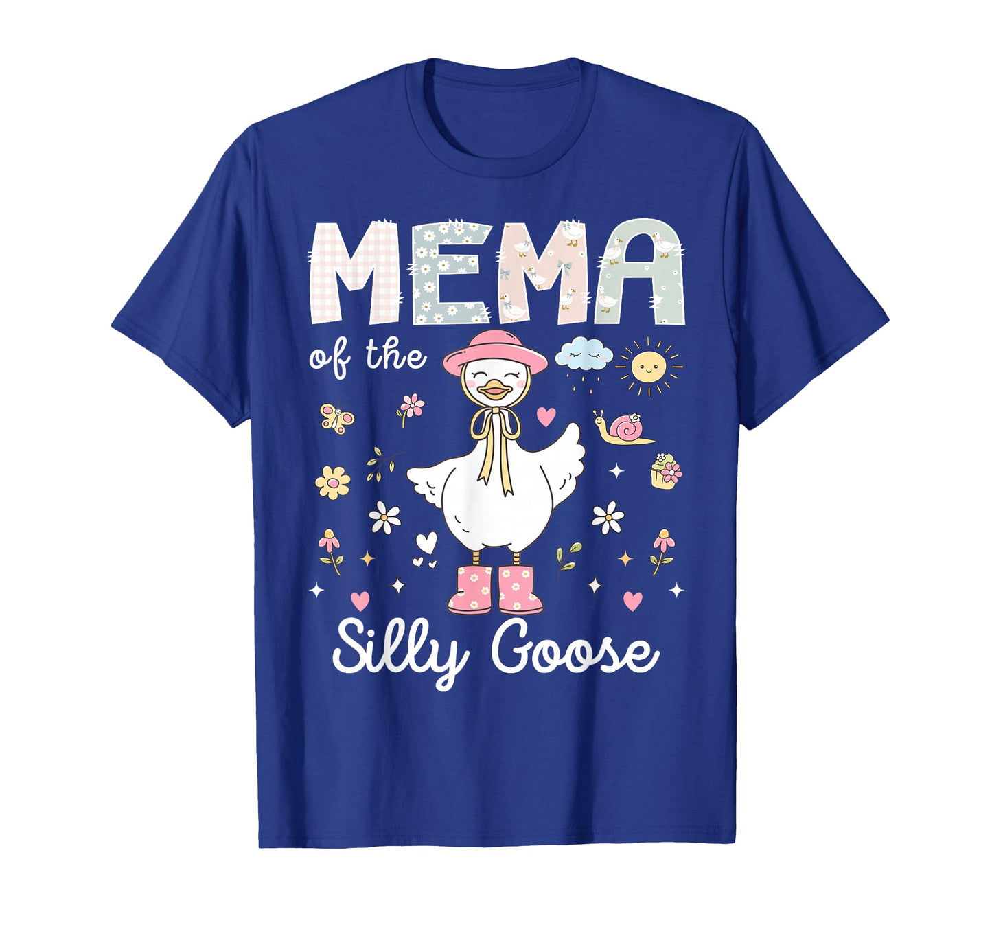 Mema of The Silly Goose 1st Birthday Girl Family Matching T-Shirt