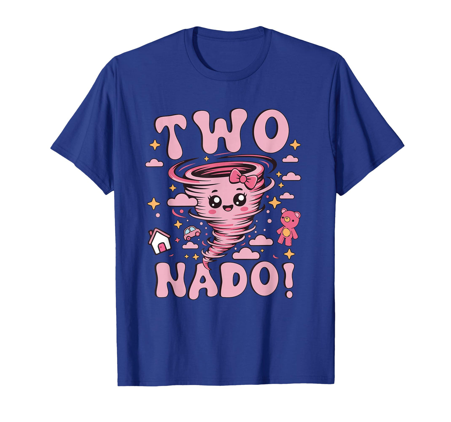 Tornado 2 Year Old Girl Birthday Two Nado 2nd Bday Kids T-Shirt