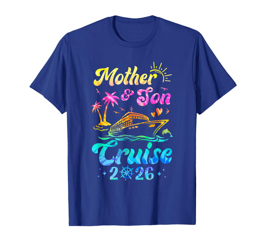 Mother Son Cruise 2026 Family Mom Son Matching Vacation Trip T-Shirt