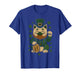 St Patrick's Day Cat Statue Lucky Clover Charm Adult Kids T-Shirt