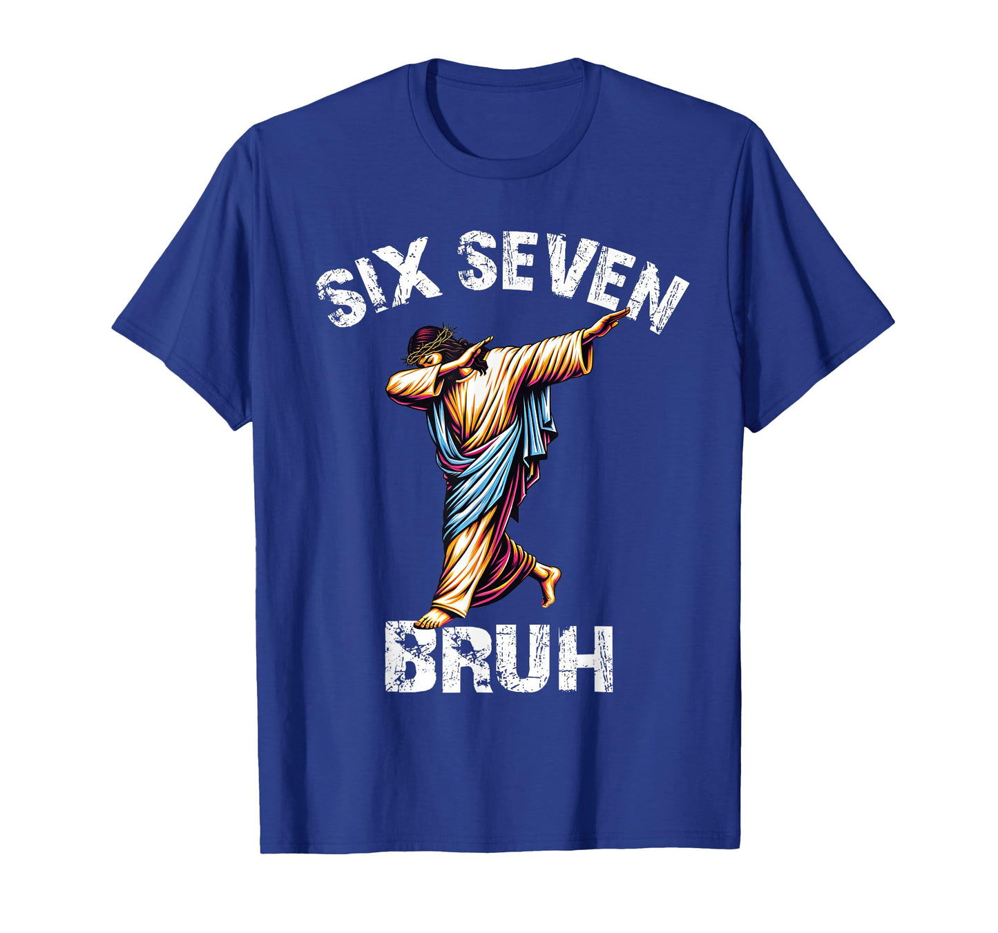Six Seven Jesus Dabbing Christmas 6 7 Meme 67 Kids Boys Men T-Shirt