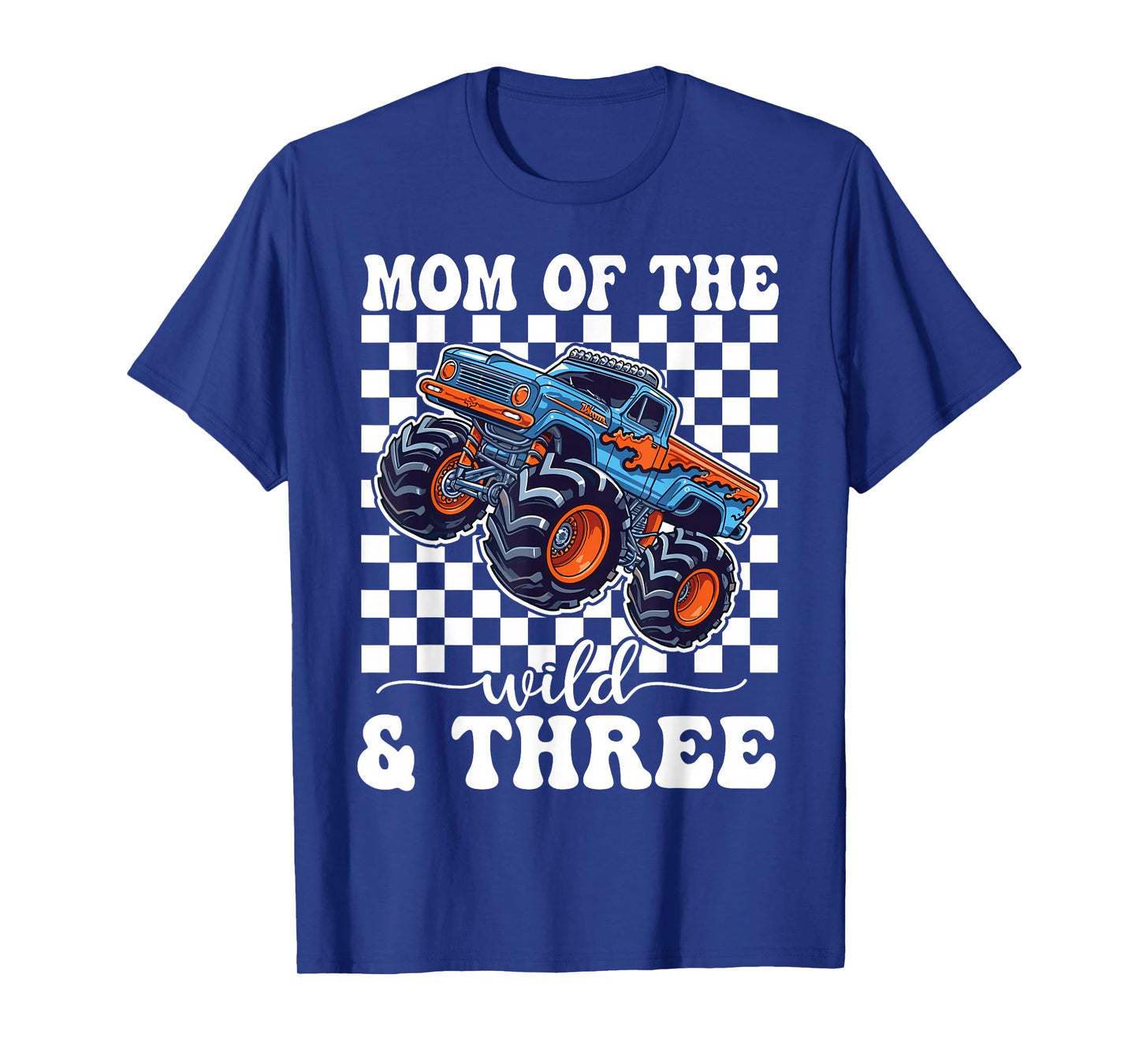 3rd Birthday Monster Truck Young Wild and Three 3 Year Old T-Shirt