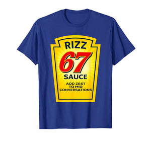 Rizz 67 Sauce Six Seven Parody Funny Trending Internet Memes T-Shirt