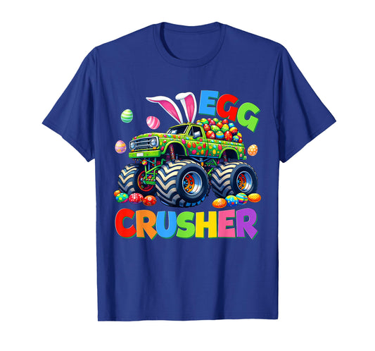 Egg Crusher Monster Truck Rabbit Easter Bunny Men Boy Kid T-Shirt
