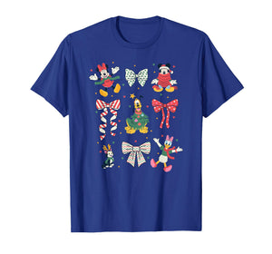 Disney Mickey and Friends Christmas Bows and Pals Collage T-Shirt