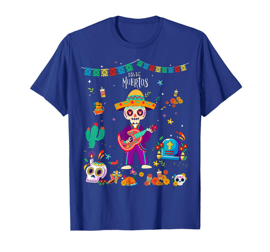 Toddler Day of Dead Dia de Los Muertos Sugar Skull Halloween T-Shirt