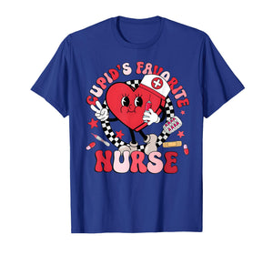 Valentine Cupid's Favorite Nurse Heart Cupid Girl Women T-Shirt