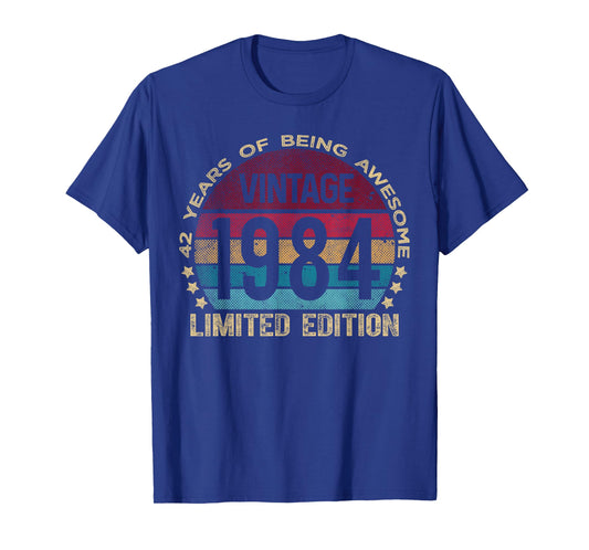 42 Year Old Gifts Vintage 1984 Limited Edition 42nd Birthday T-Shirt