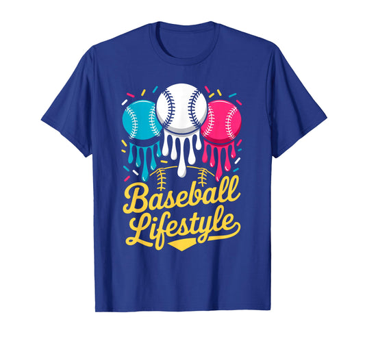 Baseball Lifestyle 101 Apparel Youth Baseball Drip Icecream T-Shirt