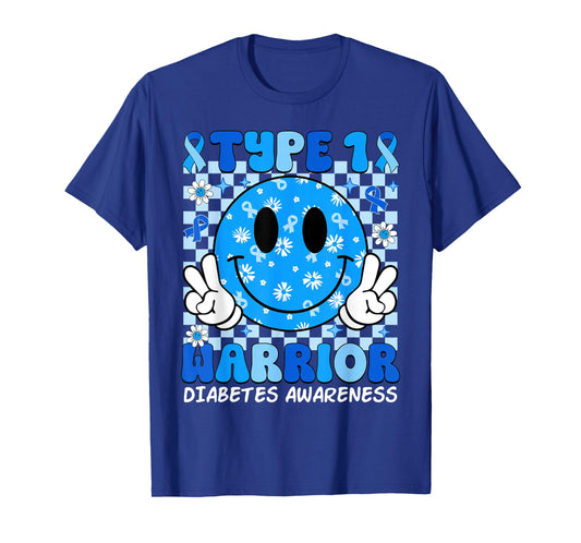 Diabetes Awareness Toddler Ribbon T1D Warrior Support Squad T-Shirt