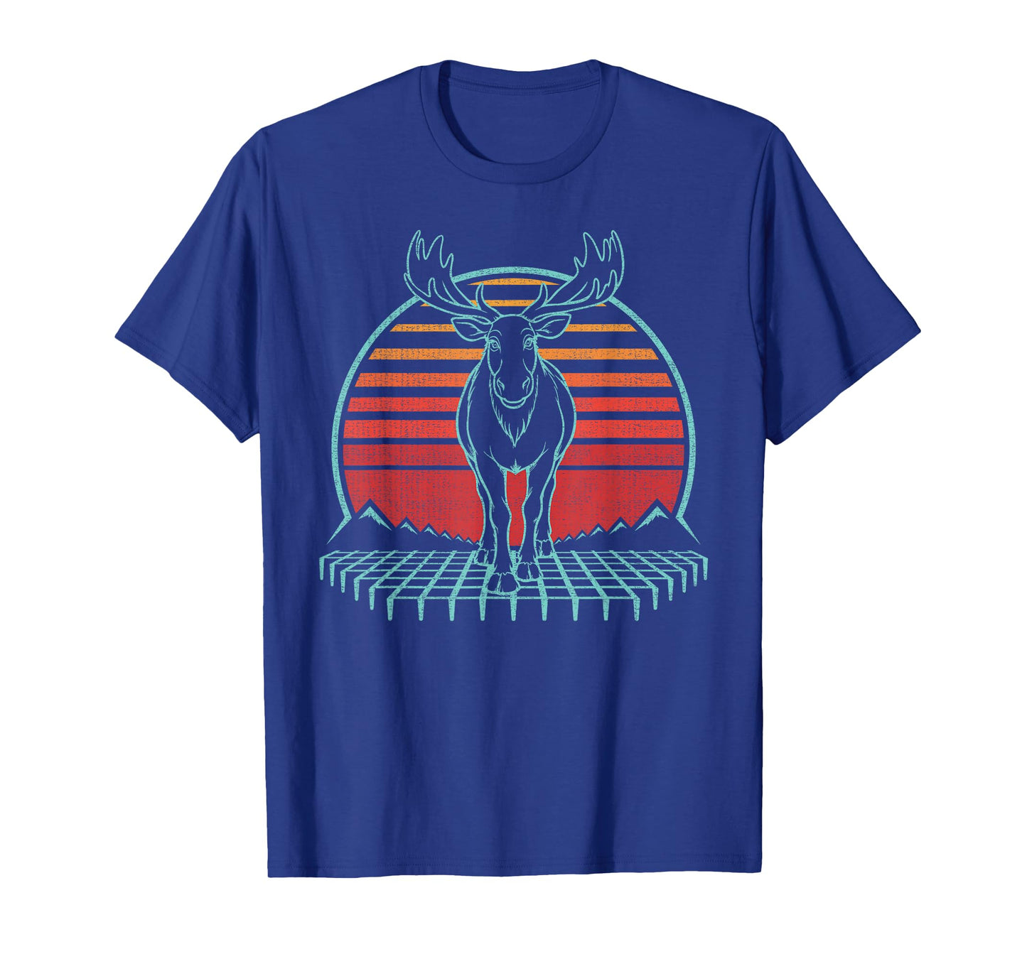 Moose Lover Animal Retro Vintage 80s T-Shirt