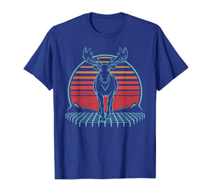 Moose Lover Animal Retro Vintage 80s T-Shirt