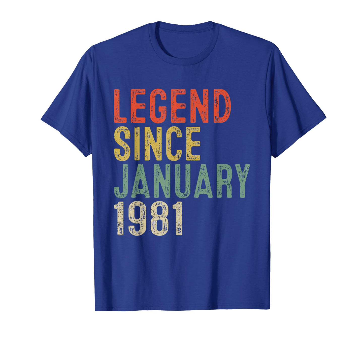 Legend Since January 1981 45th Birthday Gifts 45 Year Old T-Shirt