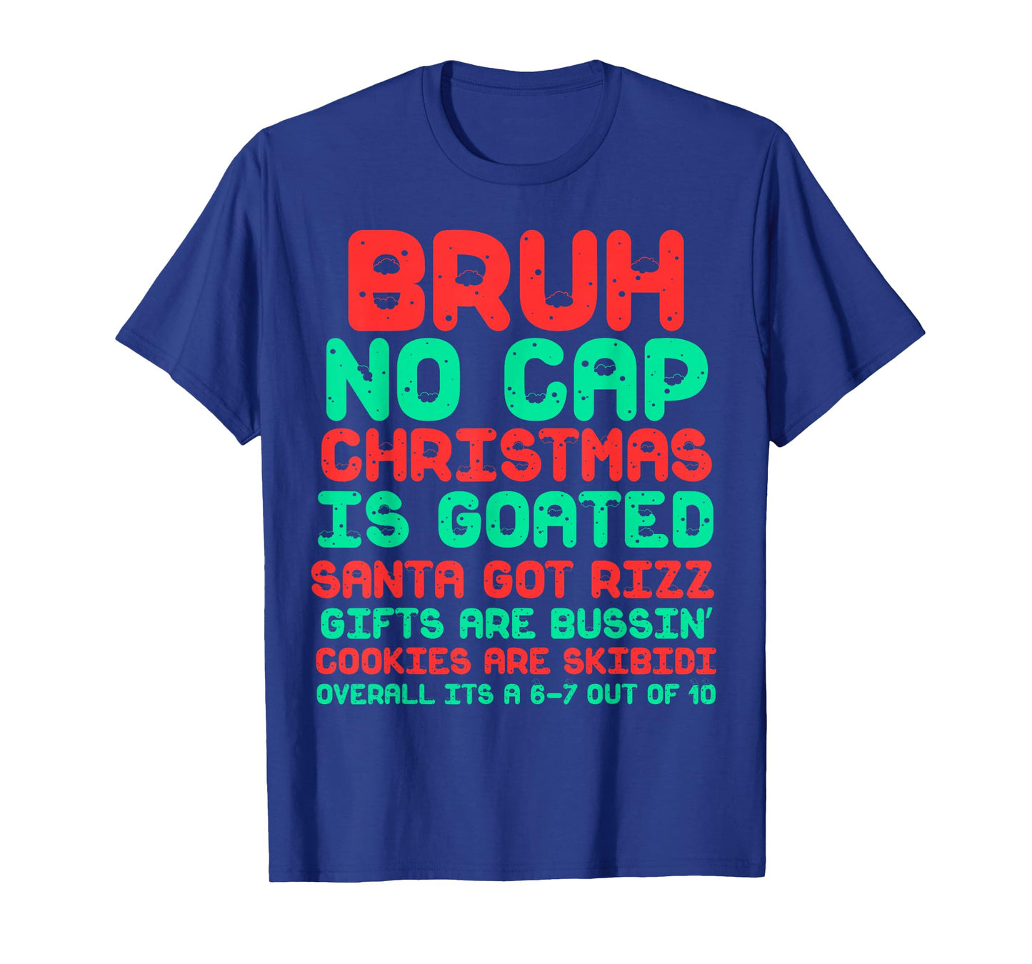 Funny Middle School Generation Alpha Gen A Slang Christmas T-Shirt