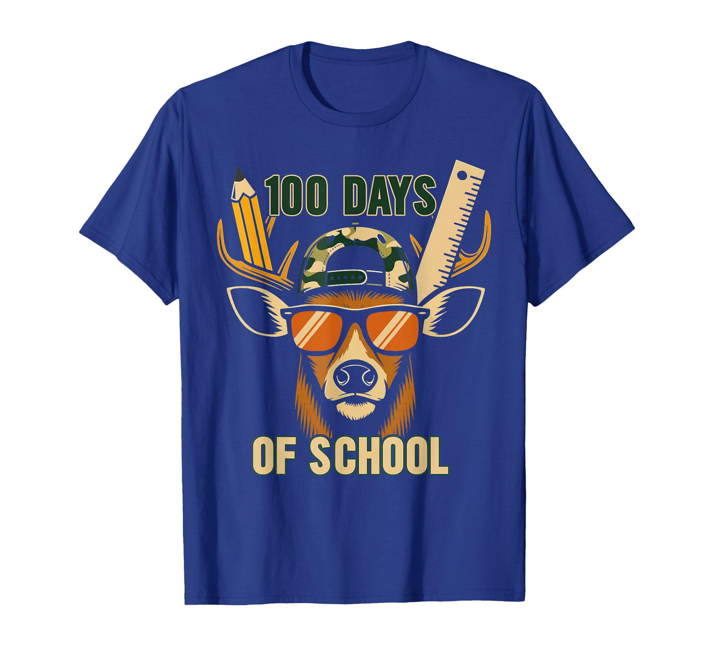 Oh Deer 100 Days of School are Here Deer Hunting 100th Day T-Shirt