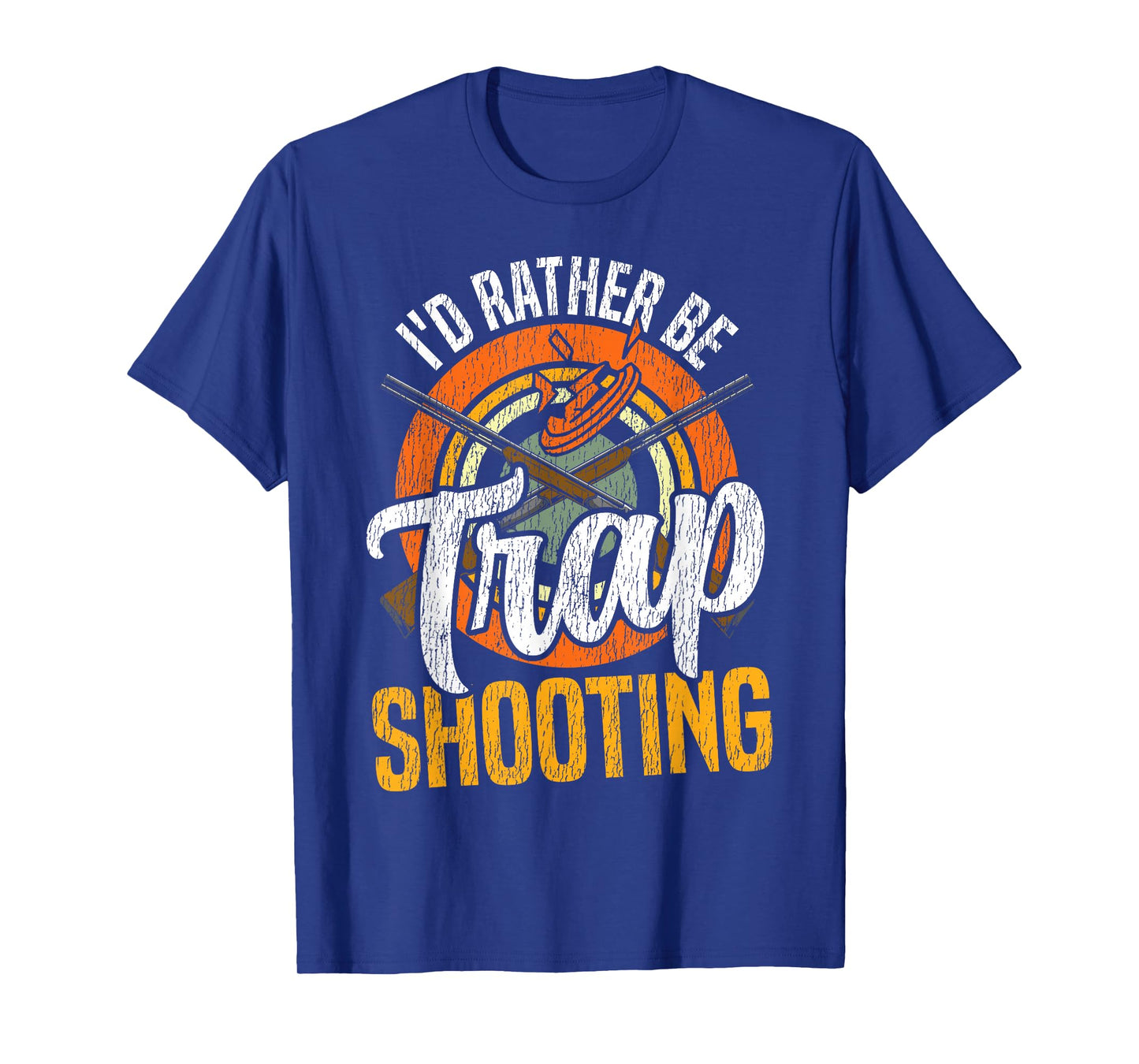 Shotgun Skeet Trap Clay Pigeon Shooting Retro Vintage I'd T-Shirt