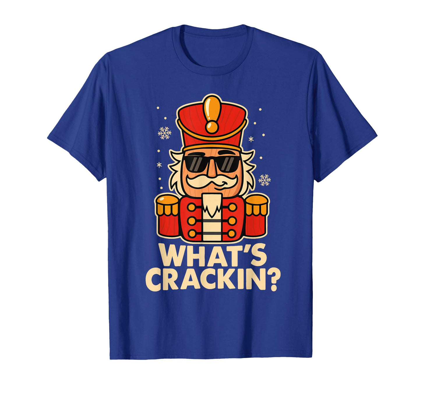 Funny Christmas Nutcracker Men Kids Teen Boys Whats Crackin T-Shirt