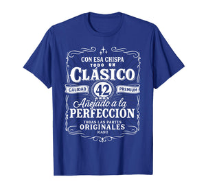 Vintage 42nd Birthday Men Funny Cumpleaños 42 Spanish Gag T-Shirt