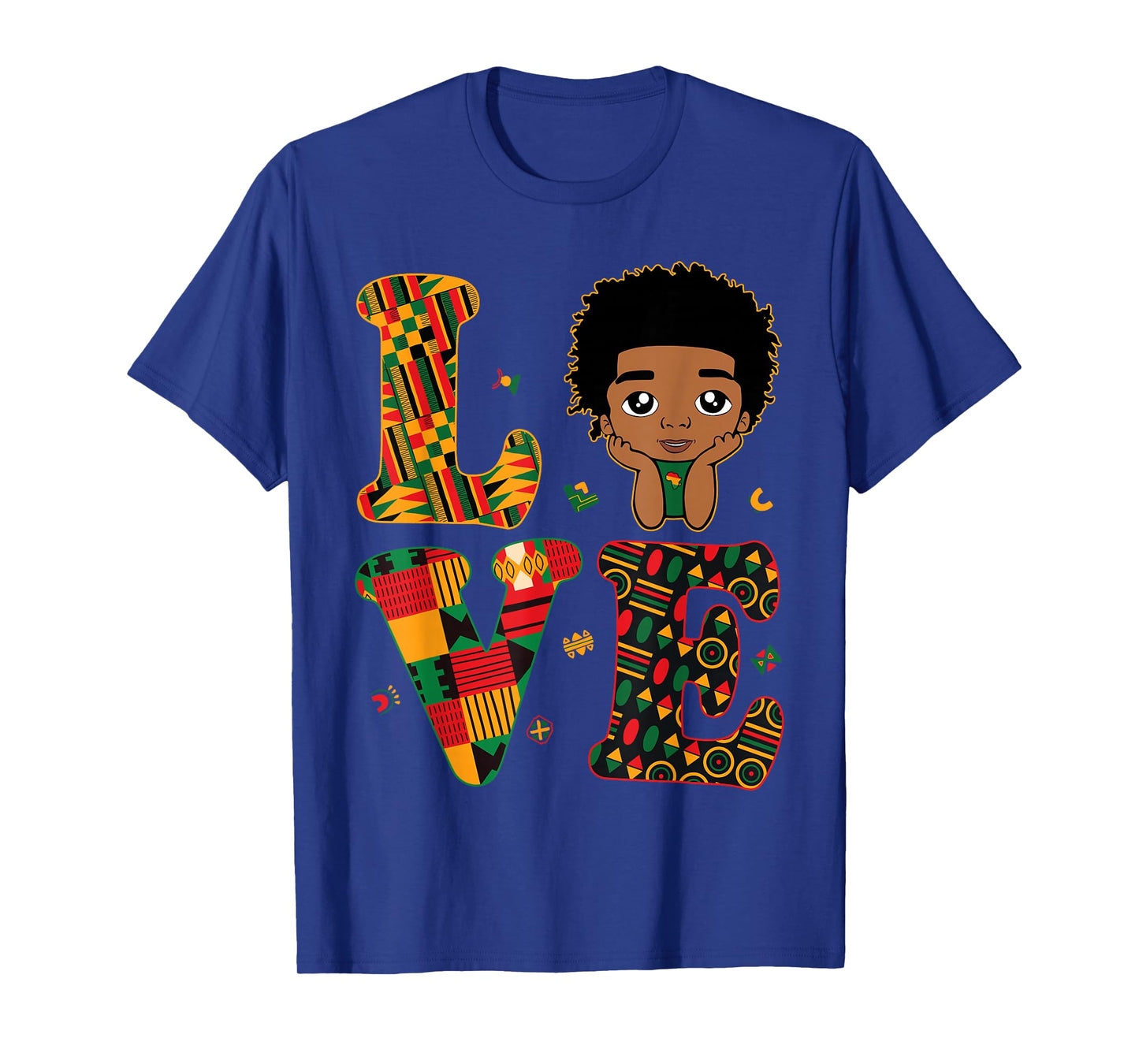Love African Kente Toddler Boys Black History Month Proud T-Shirt