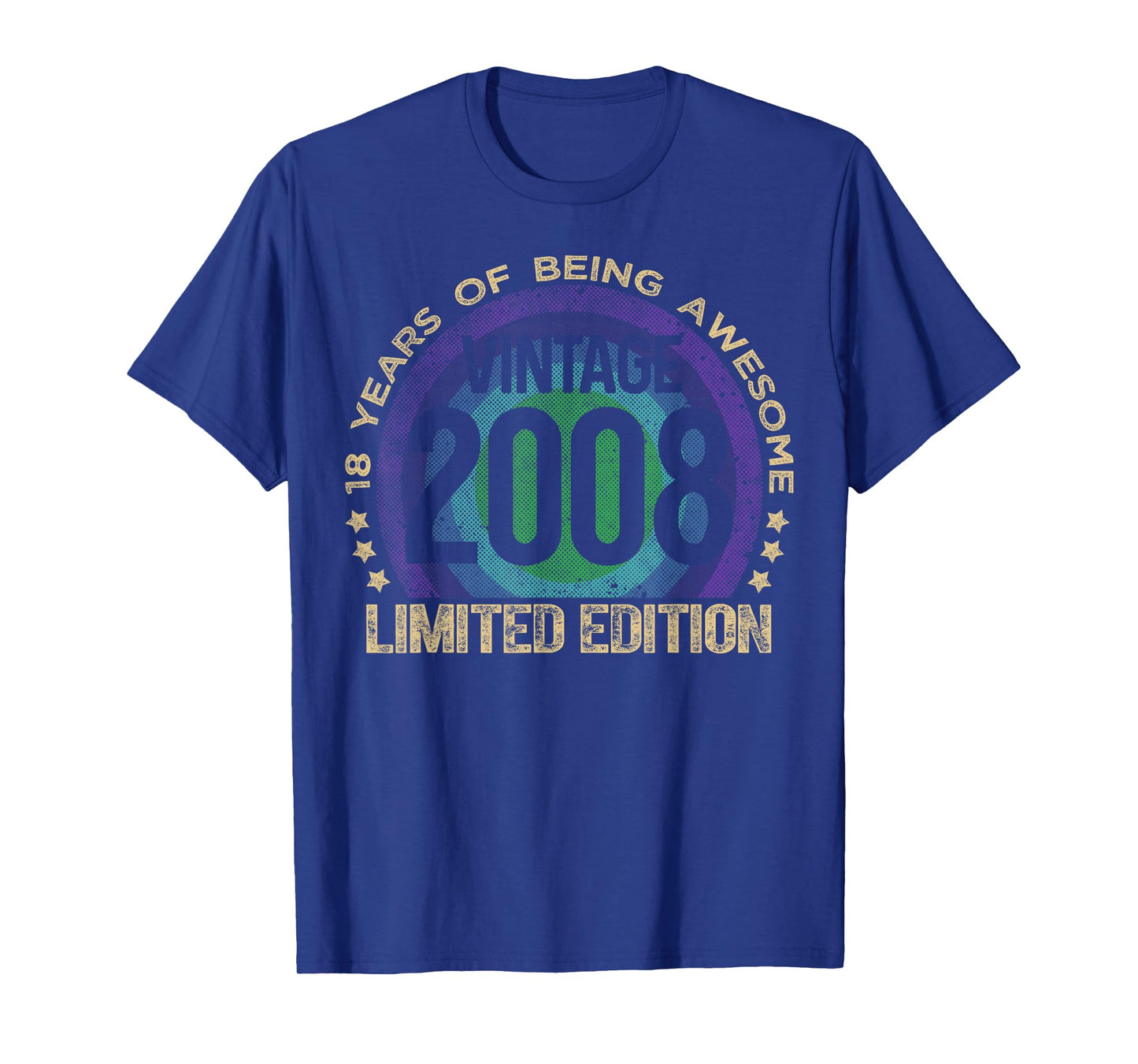 18 Year Old Gifts Vintage 2008 Limited Edition 18th Birthday T-Shirt