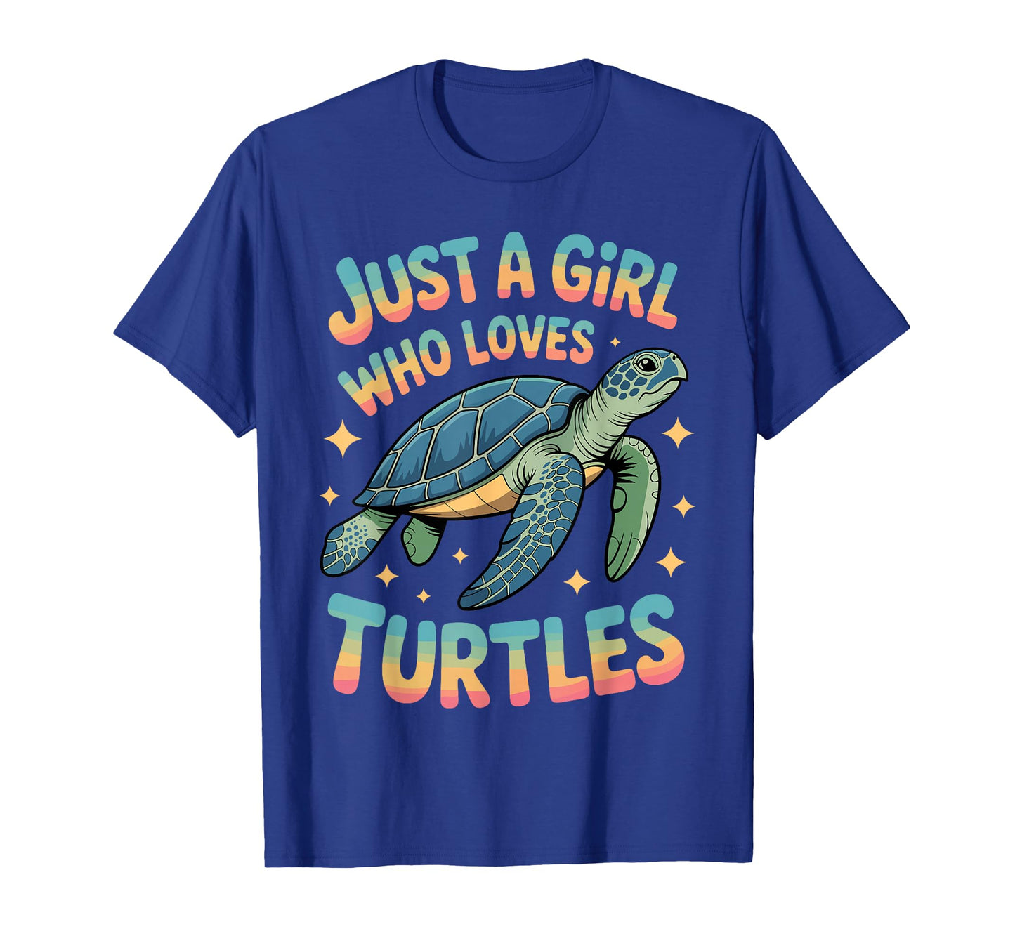Cute Sea Turtle Art for Women Girls Kids Ocean Turtle Lover T-Shirt