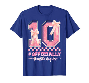 10th Birthday Girl Officially Double Digits Birthday Girl T-Shirt