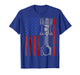 American Flag Piston Muscle Car Patriotic Vintage T-Shirt