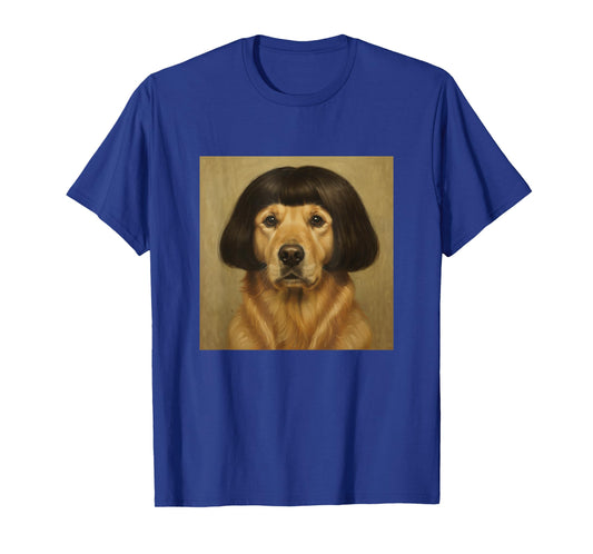 Funny Golden Retriever Bob Haircut Dog Meme Men Women Kids T-Shirt