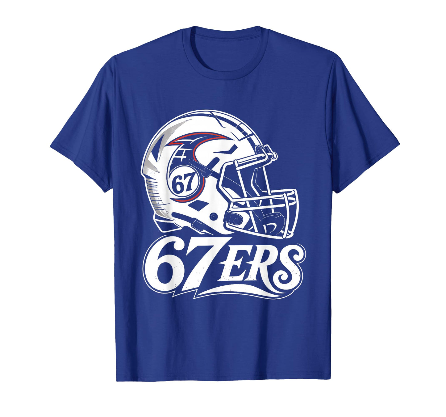 67ERS Helmet Design – Six Seven Athletics Retro Logo T-Shirt