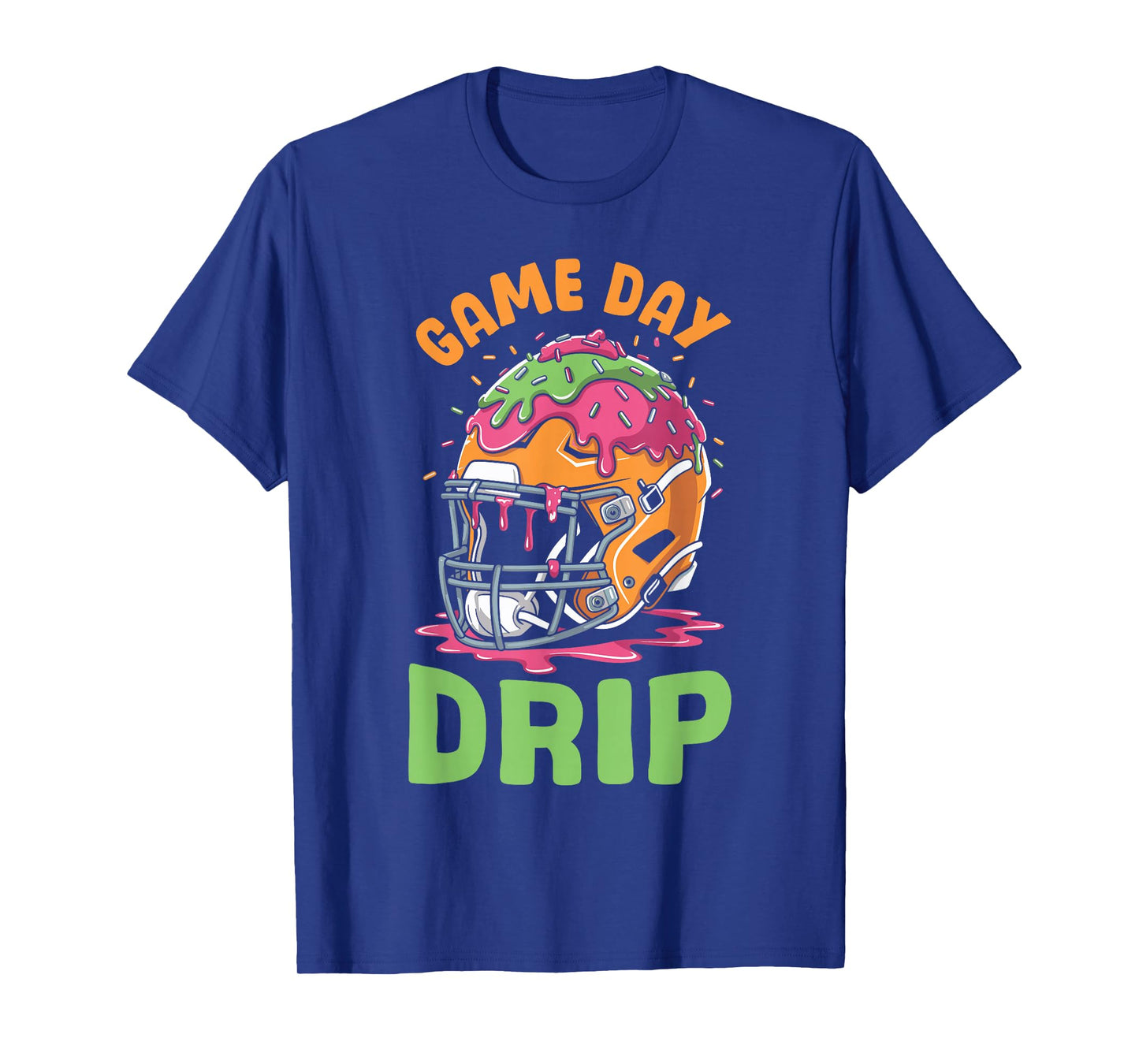 Game Day Drip Boys Football Ice Cream Drip T-Shirt
