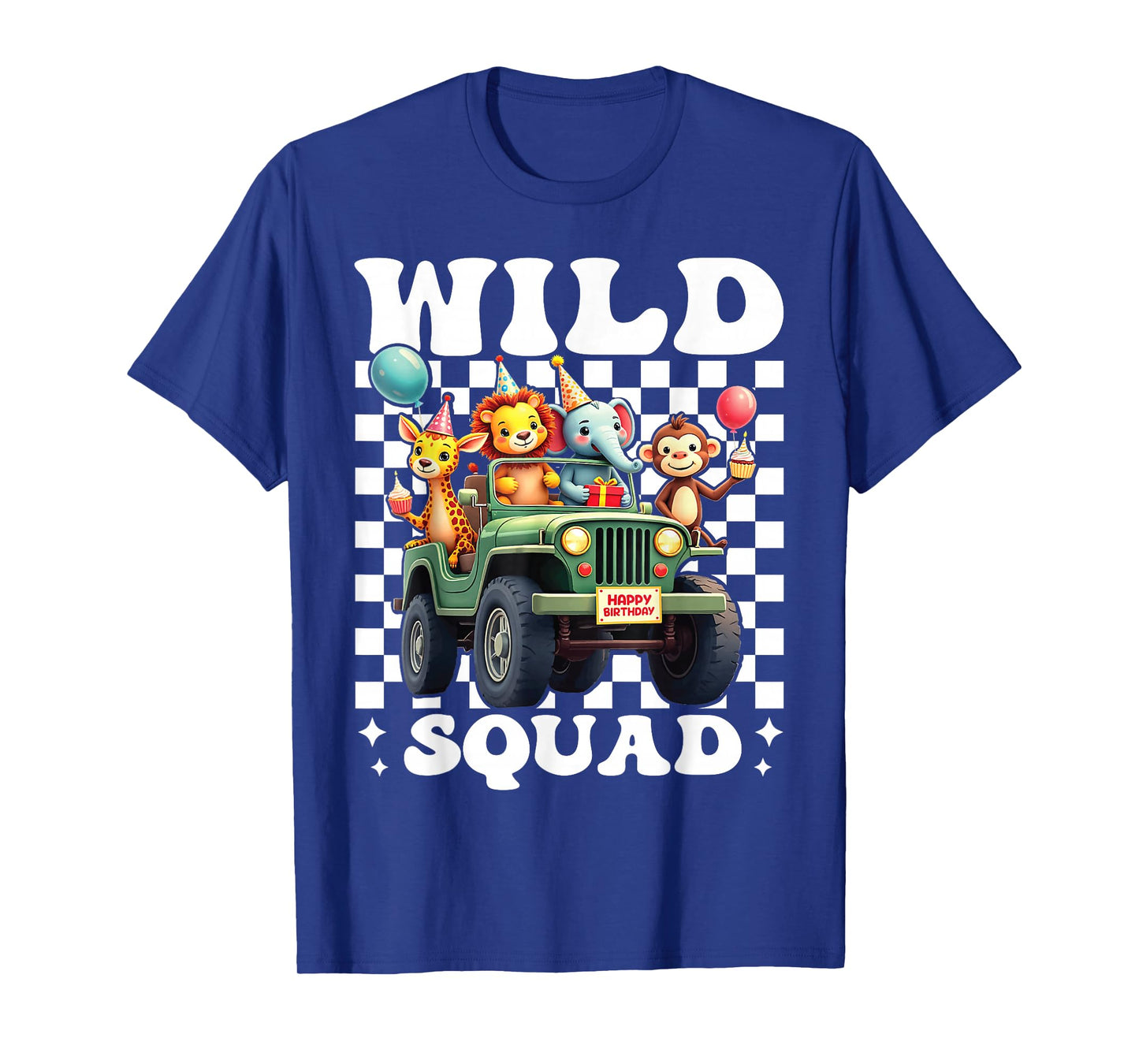 Wild Squad Zoo Born 2 be Wild Birthday Safari Jungle Animal T-Shirt