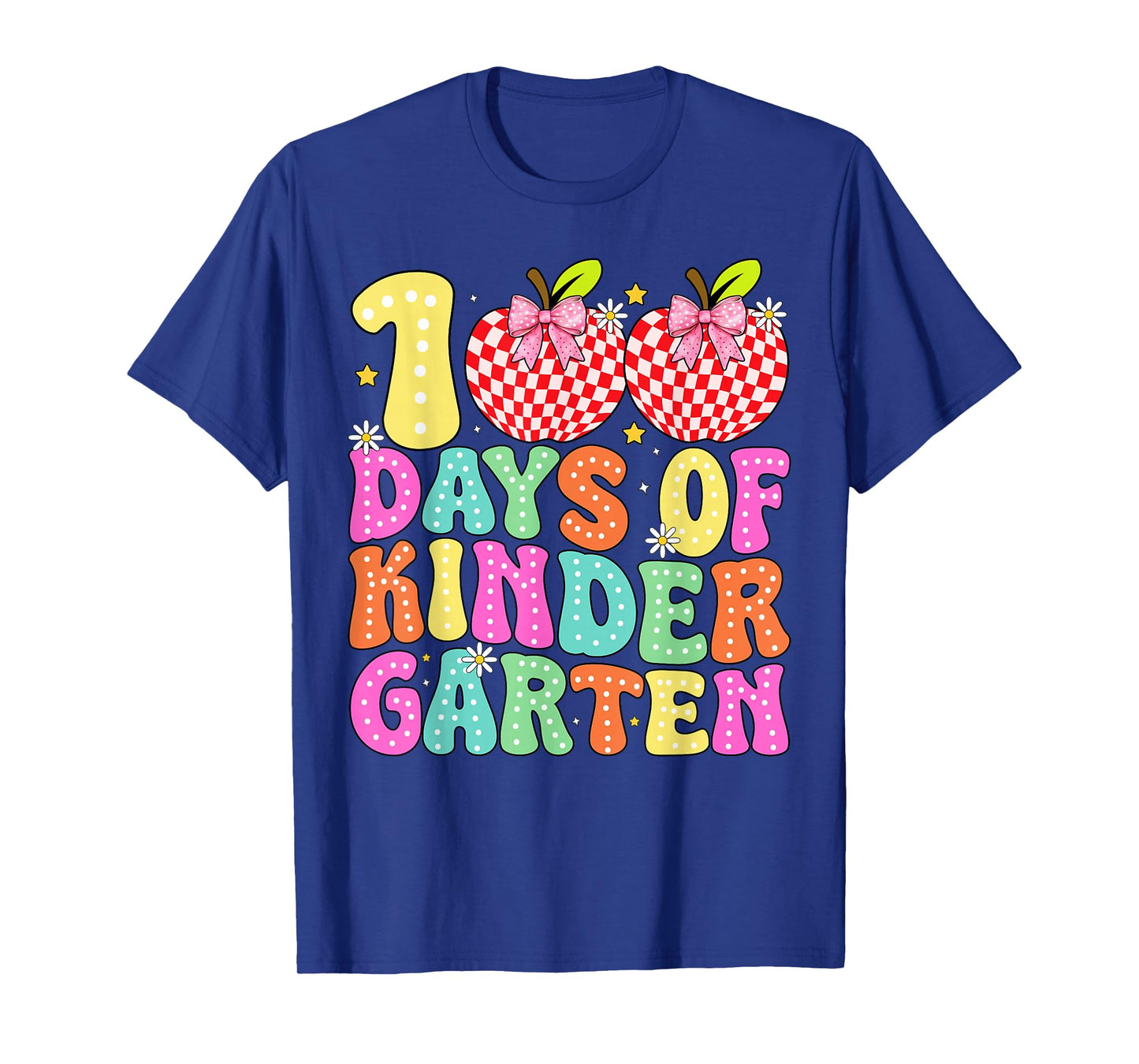 100 Days of Kindergarten Girls Teacher 100th Day of School T-Shirt