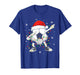 Santa Soccer Ball Sports Christmas Soccer Player Men Boys T-Shirt