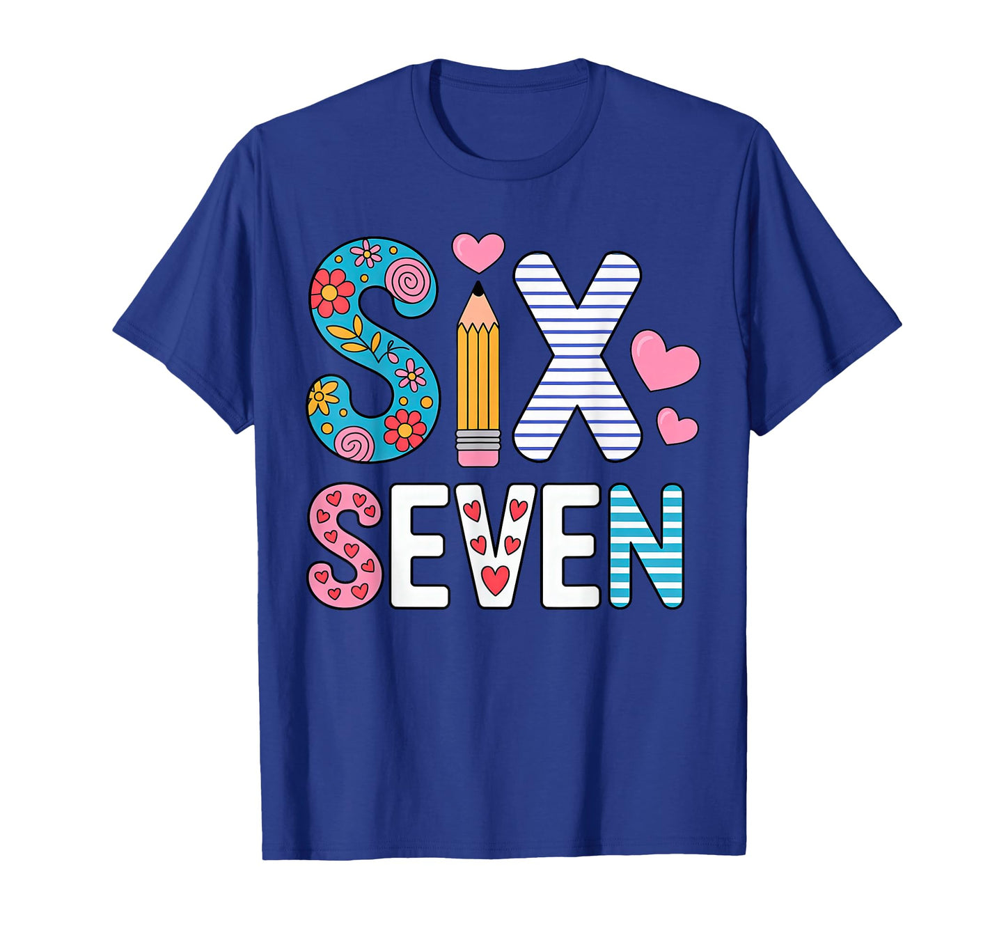 Six Seven 6 7 Meme Teacher T-Shirt