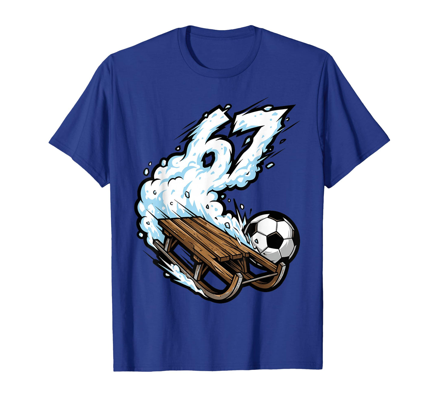 Sled Soccer 67 Snow Speed Funny Winter Sports T-Shirt