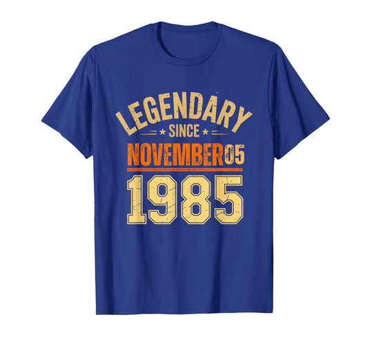 Legendary Since November 05 1985 Retro Vintage Birthday 80s T-Shirt