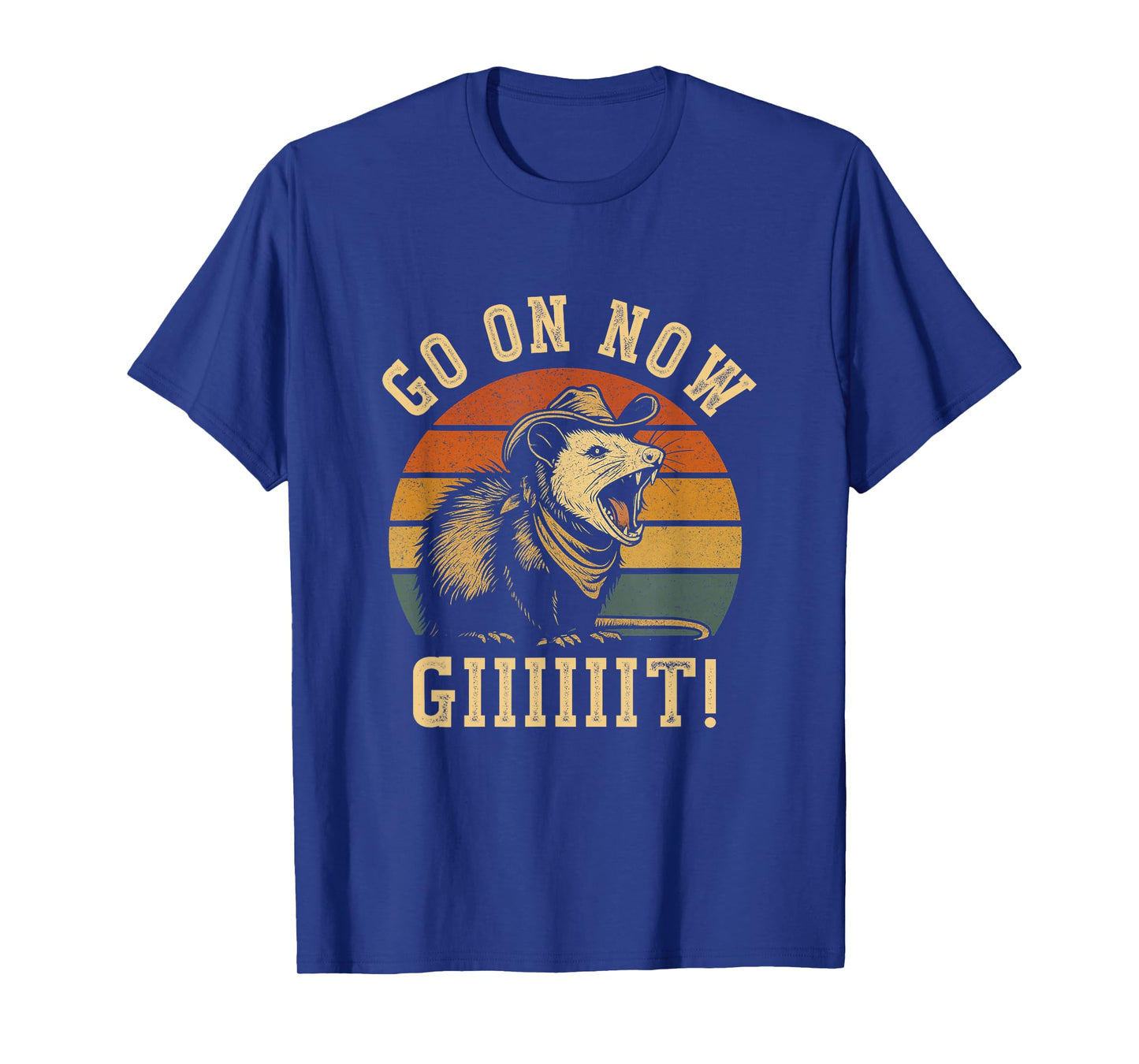 Go On Now Git Western Opossum Vintage Cowboy Possum T-Shirt