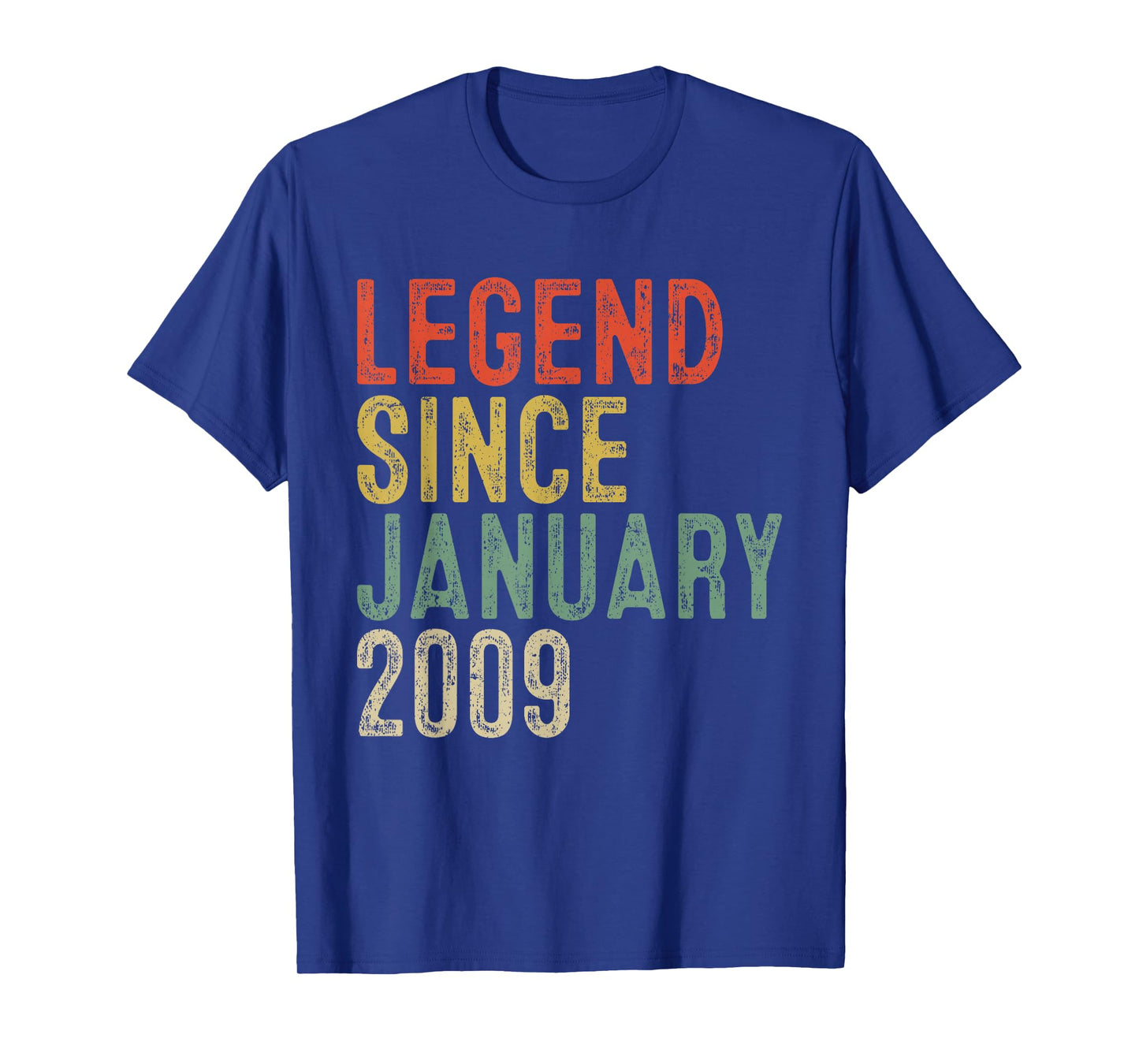 Legend Since January 2009 17th Birthday Gifts 17 Year Old T-Shirt