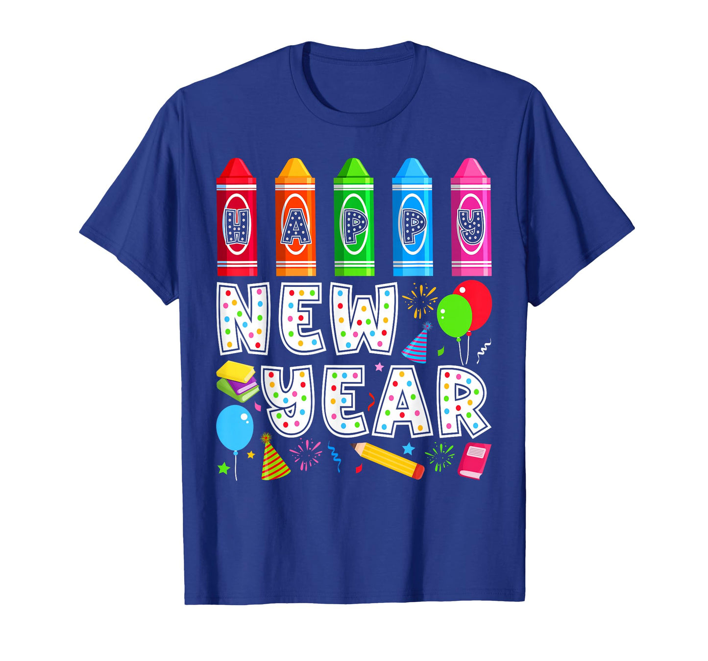 Happy New Year Teacher Fireworks New Years Eve Party 2026 T-Shirt