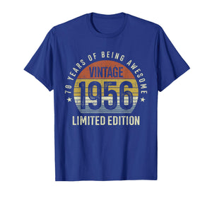 70th Birthday Vintage 1956 Limited Edition 70 Years Old T-Shirt