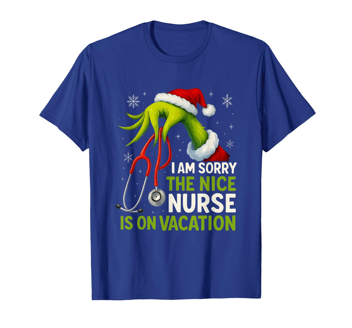 Funny Christmas I Am Sorry The Niche Nurse Medical Santa Hat T-Shirt