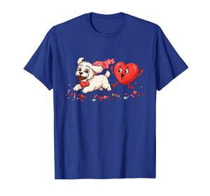 Funny Havanese Heart Valentine Dog Womens Mens Kids T-Shirt
