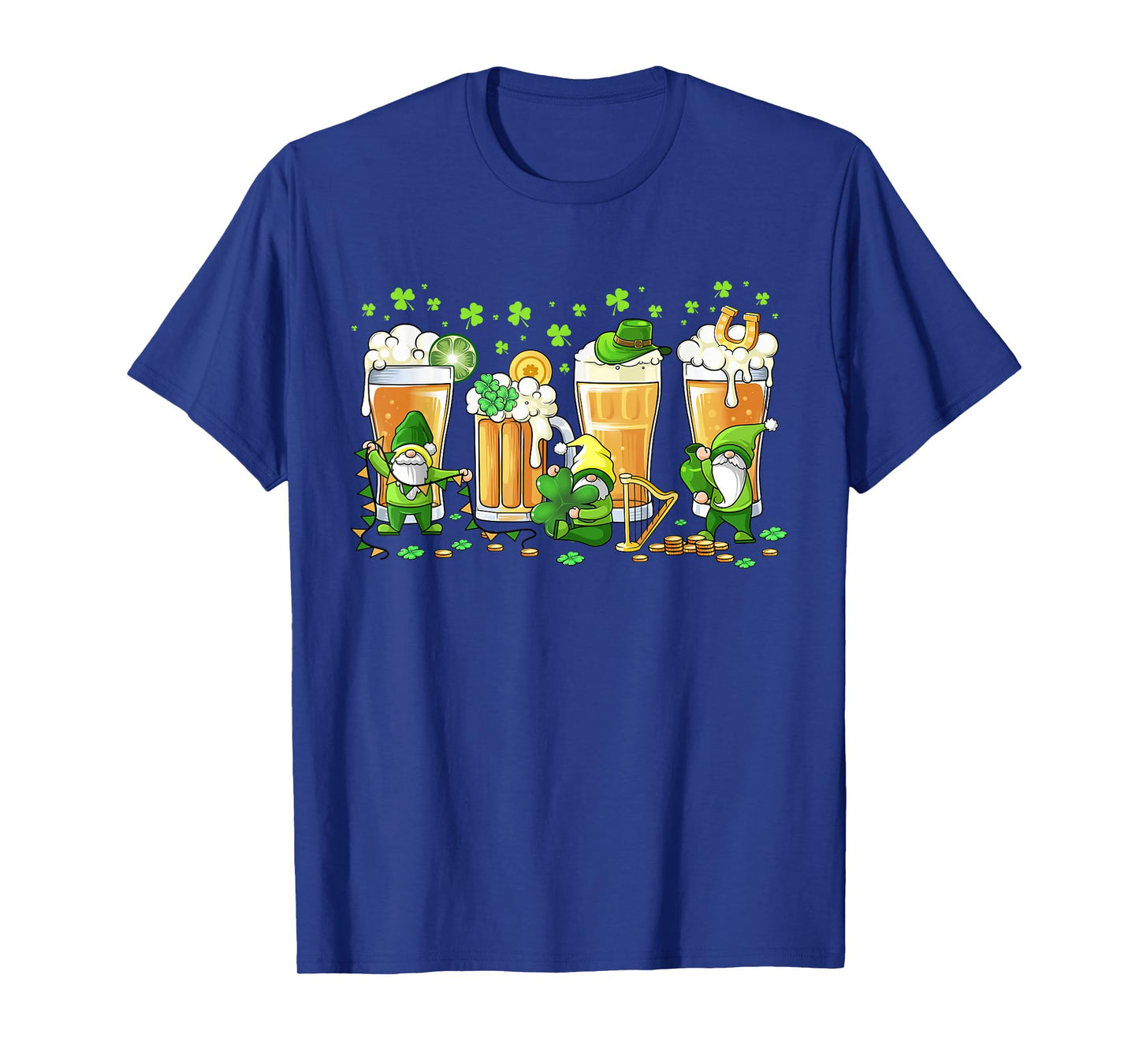 Irish Drinking Beer Miniature Gnomes St Patricks Day Men T-Shirt