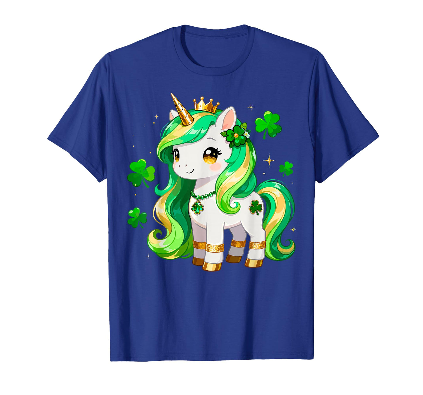 Funny St.Patrick's Paddy’s Day Tee Cute Unicorn Shamrock T-Shirt