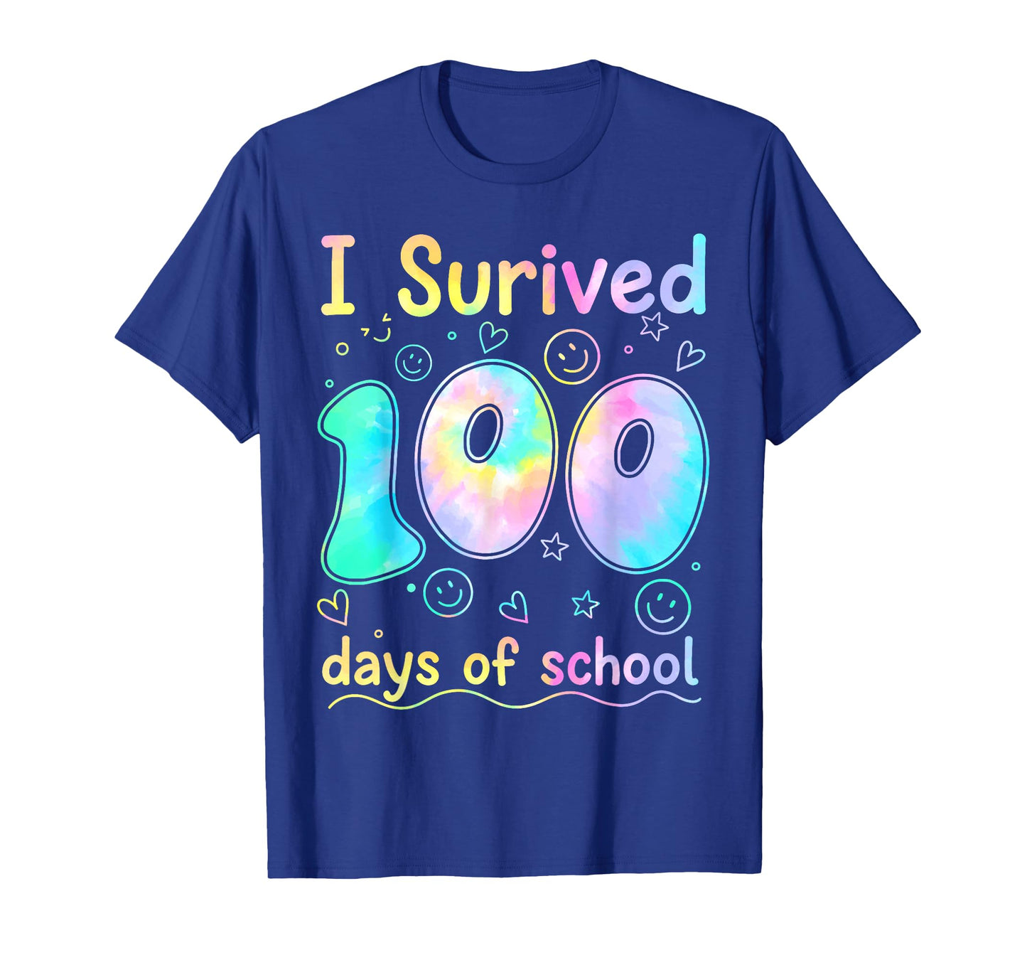 I Survived 100 Days of School Students Teachers 100th Day T-Shirt