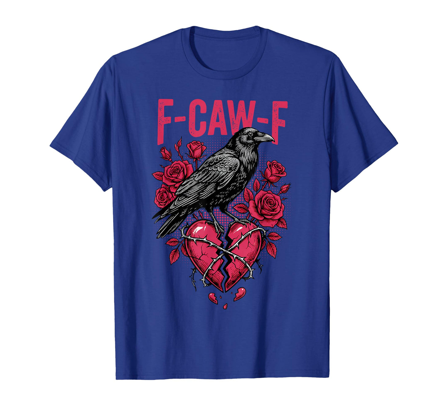 Funny Black Bird F-Caw-F Anti Valentines Day Single Humor T-Shirt