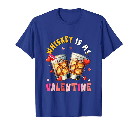 Whiskey is My Valentine Hearts Matching Drinker Family T-Shirt