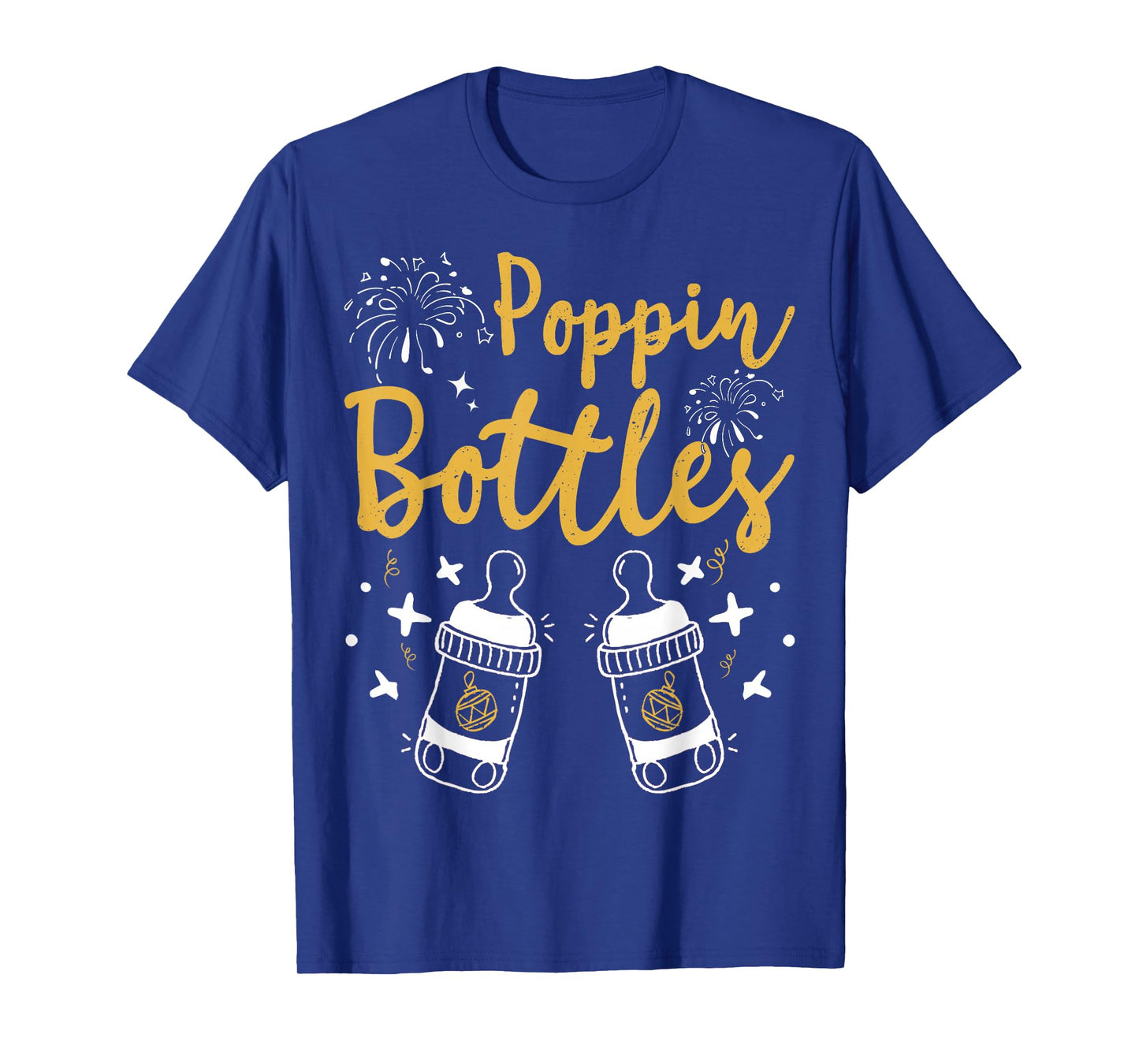 Poppin Bottles for New Year PICU ER Nurse Christmas Bauble T-Shirt