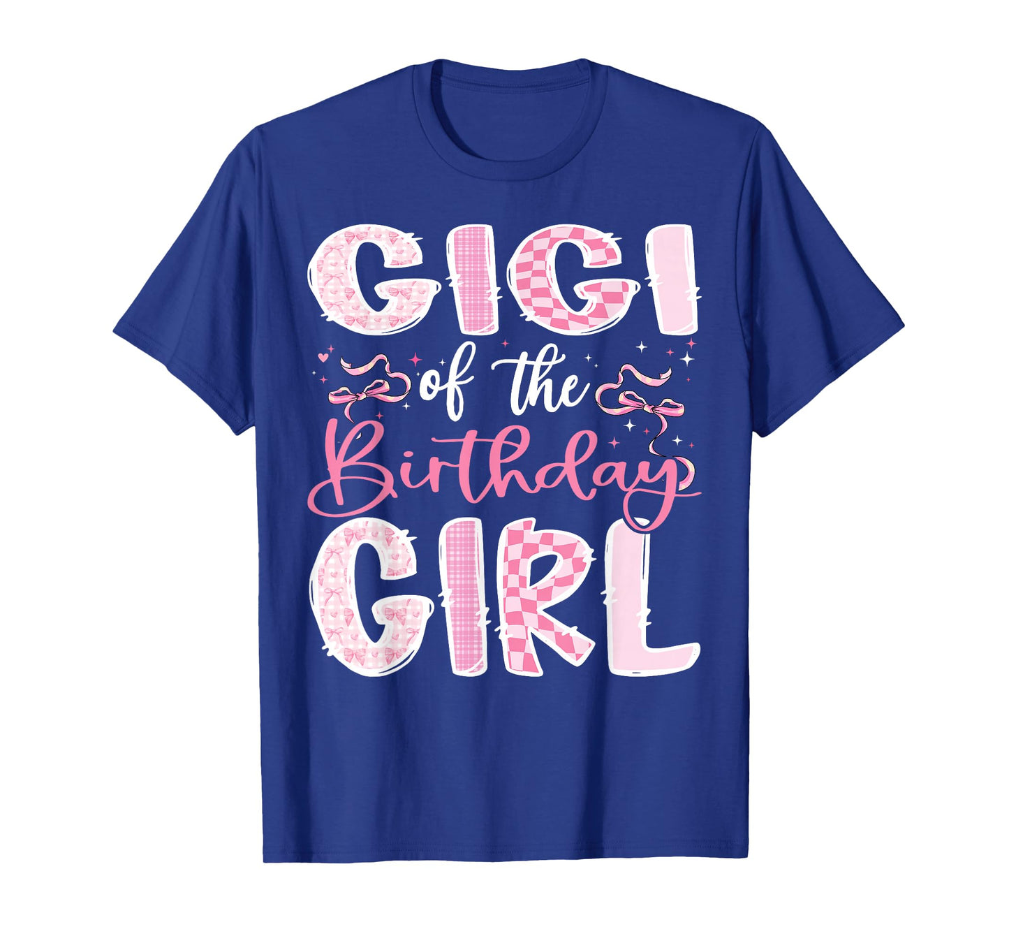 Gigi of The Birthday Girl Pink Coquette Bow Family T-Shirt