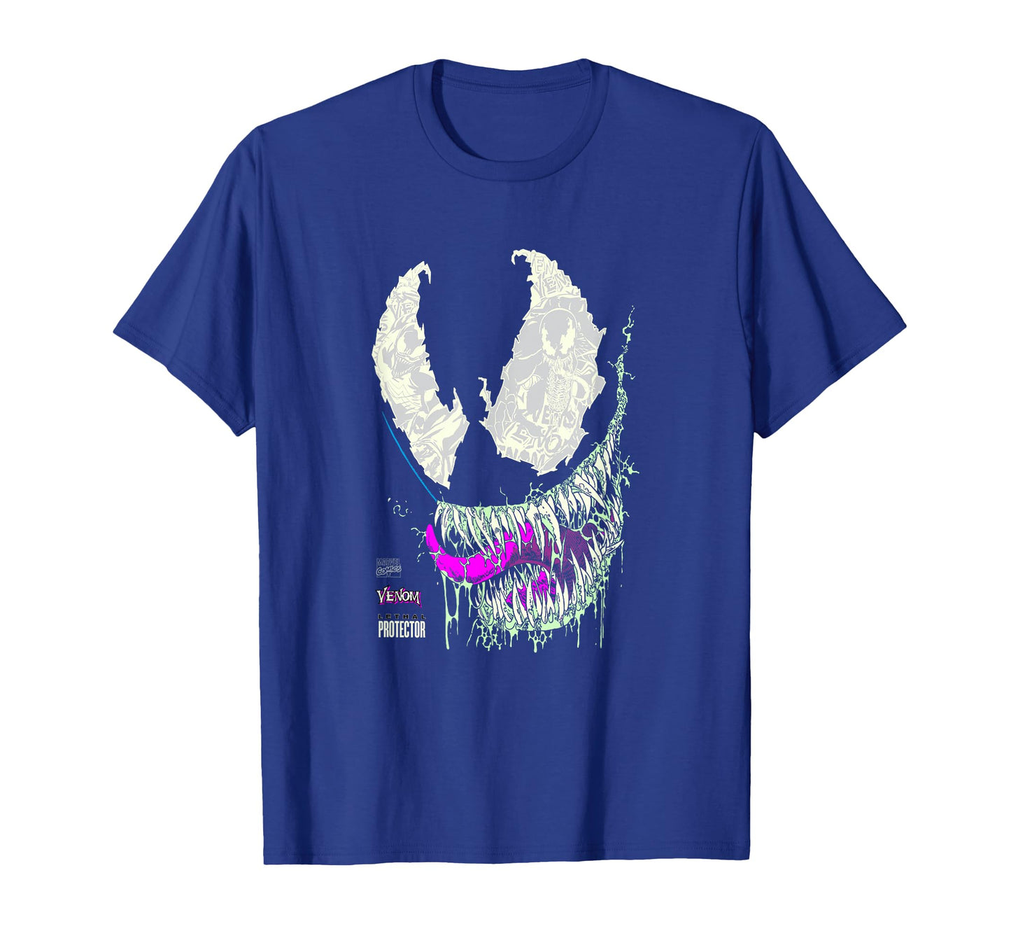 Marvel Comics Venom Lethal Protector Grunge Face Art T-Shirt
